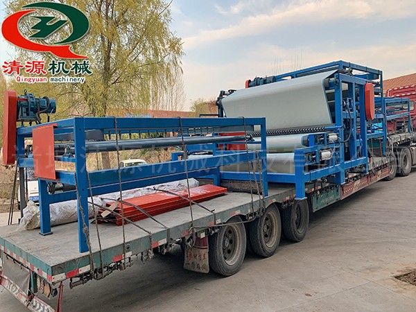 發往濰坊壽光洗砂帶式污泥壓濾機